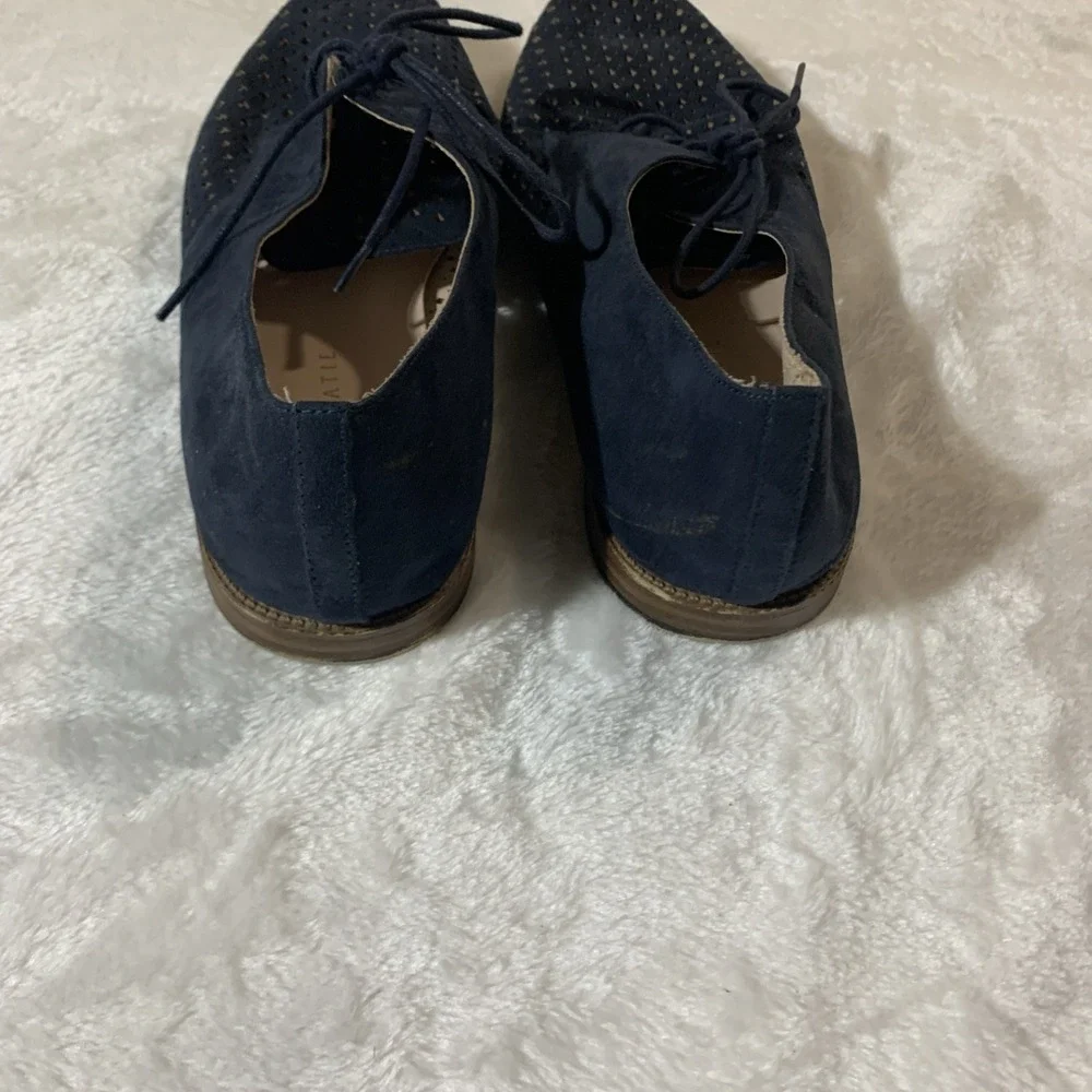 Navy Blue Suede Shoes, Women's Size 8.5, Kelly & Katie